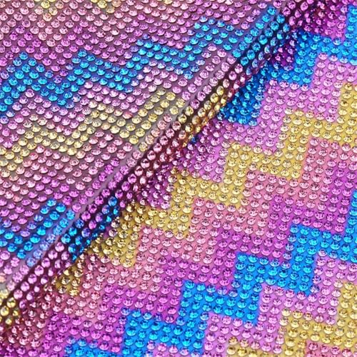 24 x 40 cm Rosen-Glas-Kristall-Strass-Netz-Applikation Kristallband zum Aufbügeln auf Stoff und Bastelarbeiten 24 x 40 cm Rosen-Glas-Kristall-Strass-Netz-Applikation Kristallband zum Aufbügeln auf Stoff und Bastelarbeiten von Generisch