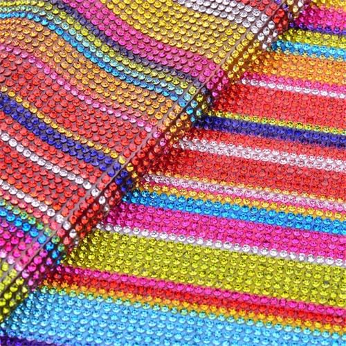 24 x 40 cm Rosen-Glas-Kristall-Strass-Netz-Applikation Kristallband zum Aufbügeln auf Stoff und Bastelarbeiten 24 x 40 cm Rosen-Glas-Kristall-Strass-Netz-Applikation Kristallband zum Aufbügeln auf Stoff und Bastelarbeiten von Generisch