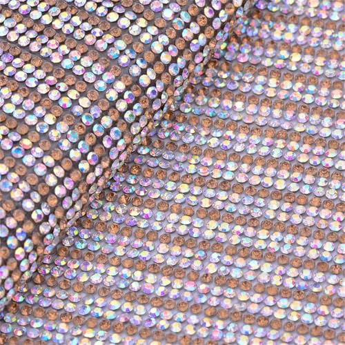 24 x 40 cm Rosen-Glas-Kristall-Strass-Netz-Applikation Kristallband zum Aufbügeln auf Stoff und Bastelarbeiten 24 x 40 cm Rosen-Glas-Kristall-Strass-Netz-Applikation Kristallband zum Aufbügeln auf Stoff und Bastelarbeiten von Generisch