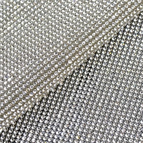 24 x 40 cm Rosen-Glas-Kristall-Strass-Netz-Applikation Kristallband zum Aufbügeln auf Stoff und Bastelarbeiten 24 x 40 cm Rosen-Glas-Kristall-Strass-Netz-Applikation Kristallband zum Aufbügeln auf Stoff und Bastelarbeiten von Generisch