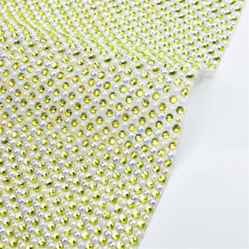 24 x 40 cm Strass- und Perlen-Netz, selbstklebende Zierleiste, Applikation, Kristall-Strass-Aufkleber für Hochzeit, DIY und Kleidungsdekoration 24 x 40 cm Strass- und Perlen-Netz, selbstklebende Zierleiste, Applikation, Kristall-Strass-Aufkleber für Hochzeit, DIY und Kleidungsdekoration von Generisch