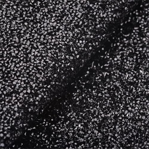24 x 40 cm glitzernde schwarze Strassverzierung aus Kunstharz, Kristall, Netzstoff, Strassband, Applikation für DIY-Dekoration und Bastelarbeiten 24 x 40 cm glitzernde schwarze Strassverzierung aus Kunstharz, Kristall, Netzstoff, Strassband, Applikation für DIY-Dekoration und Bastelarbeiten von Generisch