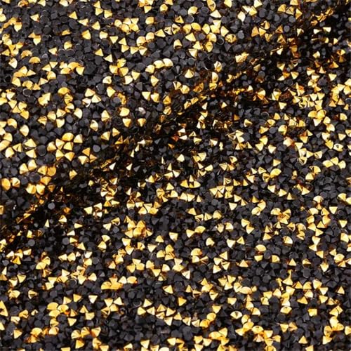 24 x 40 cm glitzernde schwarze Strassverzierung aus Kunstharz, Kristall, Netzstoff, Strassband, Applikation für DIY-Dekoration und Bastelarbeiten 24 x 40 cm glitzernde schwarze Strassverzierung aus Kunstharz, Kristall, Netzstoff, Strassband, Applikation für DIY-Dekoration und Bastelarbeiten von Generisch