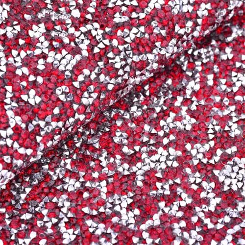 24 x 40 cm glitzernde schwarze Strassverzierung aus Kunstharz, Kristall, Netzstoff, Strassband, Applikation für DIY-Dekoration und Bastelarbeiten von Generisch