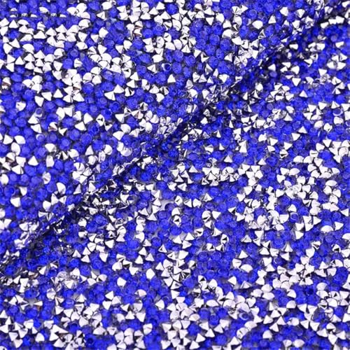 24 x 40 cm roségoldene selbstklebende Strass-Netzbesatz, Harz-Kristallperlen, Stoffblatt, Strassband, Applikation für DIY Handwerk und Kleidung von Generisch