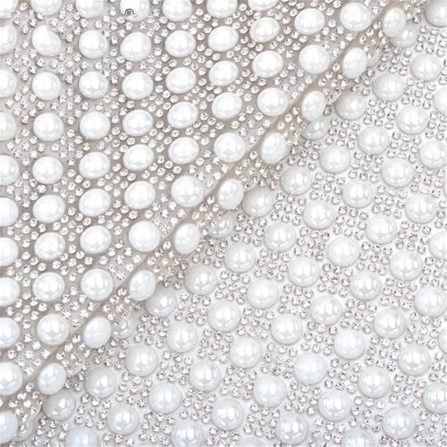 24 x 40 cm selbstklebende Perlenverzierung, Aufkleberbogen mit 8 mm quadratischen Perlen, Strasssteinen, Kristall-Netzstoff, Applikation zum Dekorieren von Kleidung und Bastelprojekten 24 x 40 cm selbstklebende Perlenverzierung, Aufkleberbogen mit 8 mm quadratischen Perlen, Strasssteinen, Kristall-Netzstoff, Applikation zum Dekorieren von Kleidung und Bastelprojekten von Generisch