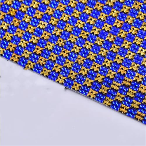 24 x 40 cm selbstklebende Strass-Stoff-Mesh-Bordüre mit 4 mm Harz-Kristallaufklebern, Strass-Applikationen, Band für DIY-Schmuck und Bastelarbeiten 24 x 40 cm selbstklebende Strass-Stoff-Mesh-Bordüre mit 4 mm Harz-Kristallaufklebern, Strass-Applikationen, Band für DIY-Schmuck und Bastelarbeiten von Generisch