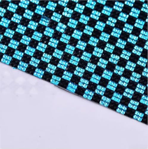 24 x 40 cm selbstklebende Strass-Stoff-Mesh-Bordüre mit 4 mm Harz-Kristallaufklebern, Strass-Applikationen, Band für DIY-Schmuck und Bastelarbeiten 24 x 40 cm selbstklebende Strass-Stoff-Mesh-Bordüre mit 4 mm Harz-Kristallaufklebern, Strass-Applikationen, Band für DIY-Schmuck und Bastelarbeiten von Generisch