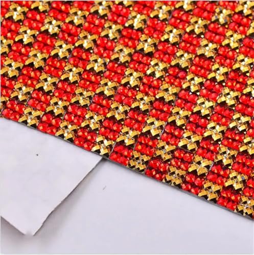 24 x 40 cm selbstklebende Strass-Stoff-Mesh-Bordüre mit 4 mm Harz-Kristallaufklebern, Strass-Applikationen, Band für DIY-Schmuck und Bastelarbeiten 24 x 40 cm selbstklebende Strass-Stoff-Mesh-Bordüre mit 4 mm Harz-Kristallaufklebern, Strass-Applikationen, Band für DIY-Schmuck und Bastelarbeiten von Generisch