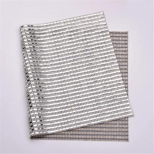 24 x 40 cm transparente Strass-Netz-Bordüre zum Aufbügeln auf Glas, Kristall, Stoffplatte, Strass-Applikation für selbstgemachte Kleidung, Schmuck und Bastelprojekte 24 x 40 cm transparente Strass-Netz-Bordüre zum Aufbügeln auf Glas, Kristall, Stoffplatte, Strass-Applikation für selbstgemachte Kleidung, Schmuck und Bastelprojekte von Generisch