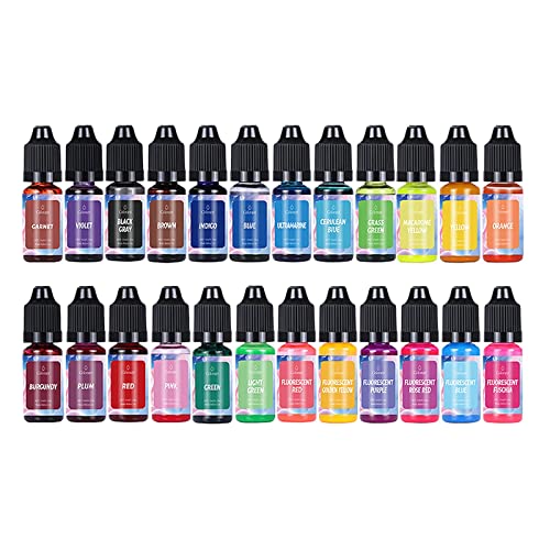 24 x Kerzenfarbstoff für Kerzenherstellung, 10 ml, Pigmentfarbe 24 x Kerzenfarbstoff für Kerzenherstellung, 10 ml, Pigmentfarbe von Generisch