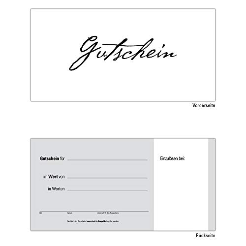 25 Gutscheine Gutscheinkarten Geschenkgutscheine – edel neutral Schwarz-Weiß von Generisch