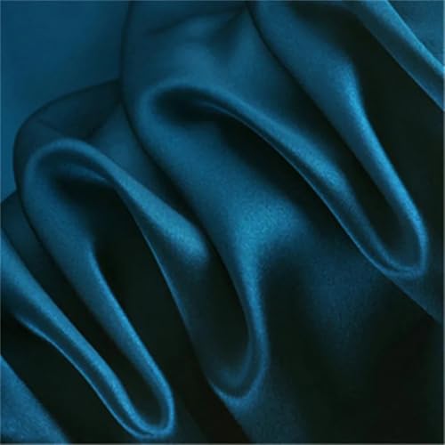 3/5/10 m Satin-Chiffon-Kreppstoff, zum Nähen, seidig, einfarbig, Hemd, Kleid, modischer Stoff von Generisch