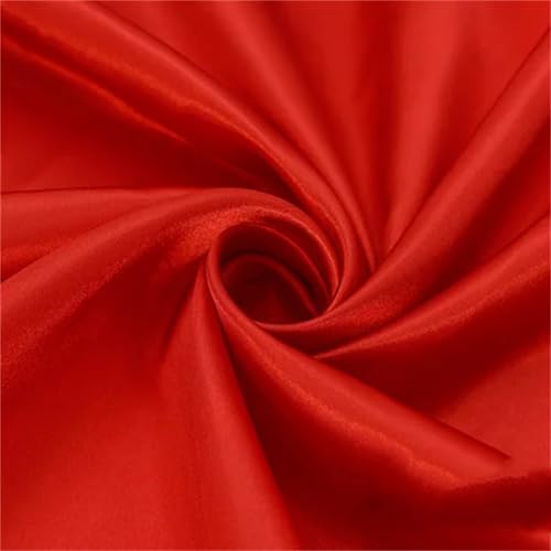 3/5/10 m seidiger Satin-Stoff zum Nähen von Kleidern, Hemden, Hochzeit, Futterstoff von Generisch