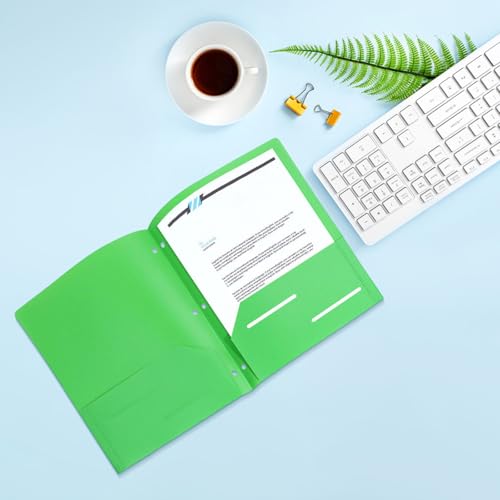 3-Loch-Ordner Büro-Aktenaufbewahrungstasche,6 Farben Dokumentenmappe,Klettverschluss und Etikettentaschen,Durchsichtige Dokumentenhüllen für Dokumente Organisiere (D) von Generisch