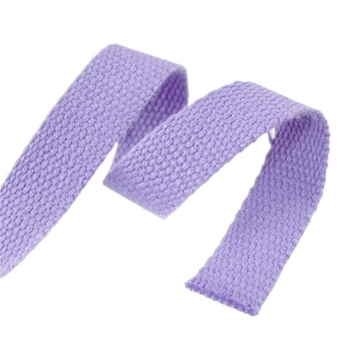 3 Meter Baumwollgurtband, 20–50 mm Breite, 1,5 mm dick, für Taschengurte, Gepäck, Rucksäcke, Kleidung, Gürtel, DIY, Nähen, Basteln(Purple,38mm) von Generisch