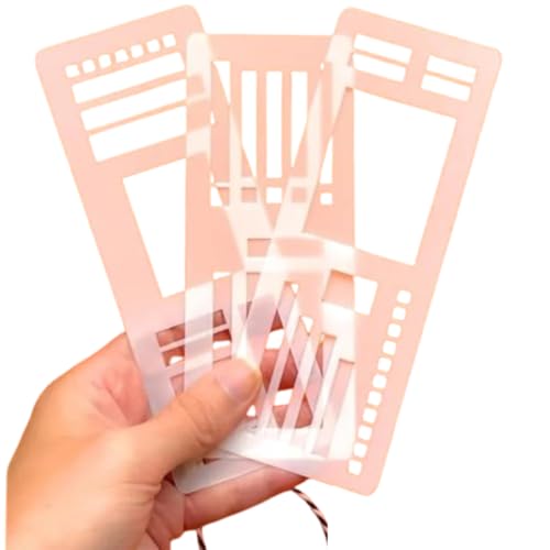 3-Pack Reusable Templates Planner Stencils,Handmade Flexible Record Template, Stencils Drafting Tools,Versatile Drawing Template Kit,for Journaling Checklists Boxes Lines Daily Planning 3-Pack Reusable Templates Planner Stencils,Handmade Flexible Record Template, Stencils Drafting Tools,Versatile Drawing Template Kit,for Journaling Checklists Boxes Lines Daily Planning von Generisch
