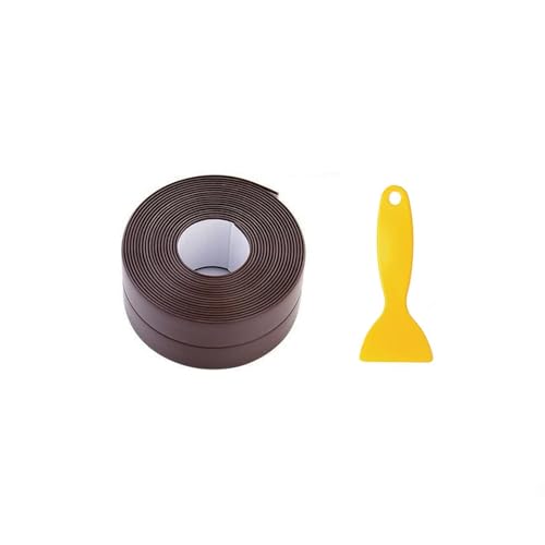 3 Rollen Dichtungsband Selbstklebend 3,2Meter, Fugendichtungsband, Dichtungsband Dusche, Dichtungsstreifen Wasserdicht Klebeband, Dichtungsband für Küche, Badezimmer, Toilette, Wandecke(Brown) von Generisch