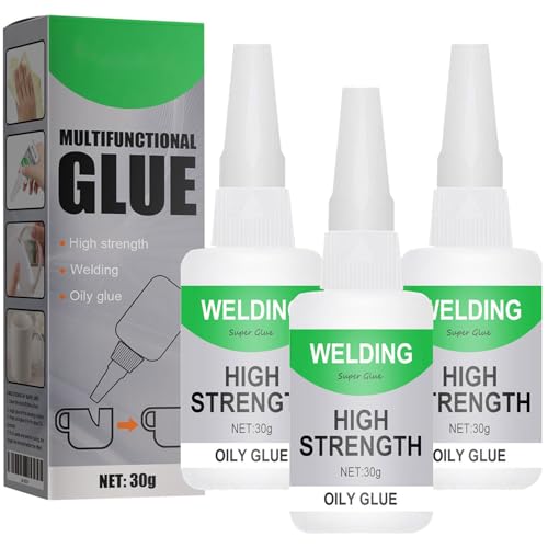3 Stück Schweißen Öliger Kleber,Mächtiger Universalkleber Uniglue Universal Wasserdichter Superkleber 50g Multifungctional Glue Extra Stark für Kunststoff Metall Keramik Leder Harz 3 Stück Schweißen Öliger Kleber,Mächtiger Universalkleber Uniglue Universal Wasserdichter Superkleber 50g Multifungctional Glue Extra Stark für Kunststoff Metall Keramik Leder Harz von Generisch