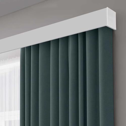 3-in-1-Vorhangschiene, weiße Gardinenstange und Volantabdeckung für Wand und Fenster, verstellbare Länge 1–7 m, perfekt für Heimdekoration und einfache Installation 3-in-1-Vorhangschiene, weiße Gardinenstange und Volantabdeckung für Wand und Fenster, verstellbare Länge 1–7 m, perfekt für Heimdekoration und einfache Installation von Generisch
