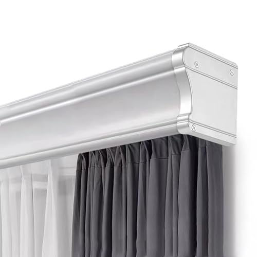 3-in-1-Vorhangschienensystem, 1,3 m lange Wandschiene mit Doppelschienengleiter für Wohnzimmer und Büro, versteckte Halterung im Lieferumfang enthalten – perfekt für elegante Fensterbehandlu 3-in-1-Vorhangschienensystem, 1,3 m lange Wandschiene mit Doppelschienengleiter für Wohnzimmer und Büro, versteckte Halterung im Lieferumfang enthalten – perfekt für elegante Fensterbehandlu von Generisch