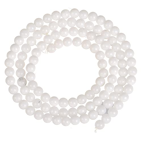 3 mm große Natursteinperlen, Labradorit, Quarz, Kristall, Achate, rund, lose Perlen für Schmuckherstellung, DIY-Armband, weißes Glas, 3 mm, 114 Stück 3 mm große Natursteinperlen, Labradorit, Quarz, Kristall, Achate, rund, lose Perlen für Schmuckherstellung, DIY-Armband, weißes Glas, 3 mm, 114 Stück von Generisch