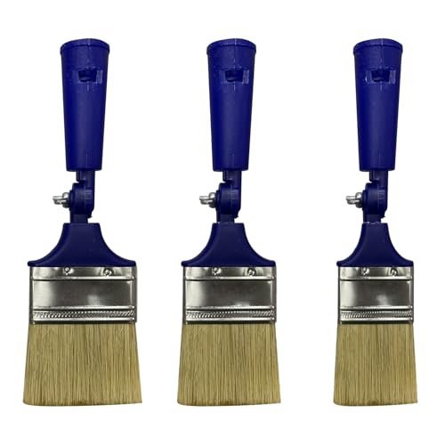 3-teiliges Verstellbarer Pinsel Set Für Holzlasur Und Lack, Pinsel Holzlasur Mit Schwenkbarem Kopf, Flachpinsel 2/2.5/3 Zoll Mit Schweineborsten Für Malerarbeiten, Ölfarbe, Wandfarbe, Lackieren 3-teiliges Verstellbarer Pinsel Set Für Holzlasur Und Lack, Pinsel Holzlasur Mit Schwenkbarem Kopf, Flachpinsel 2/2.5/3 Zoll Mit Schweineborsten Für Malerarbeiten, Ölfarbe, Wandfarbe, Lackieren von Generisch