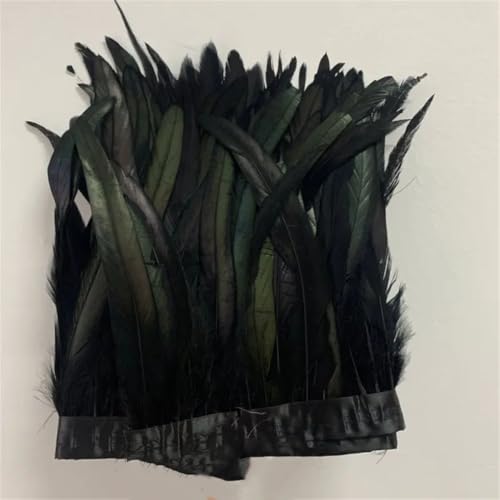 30–35 cm, Schwanzfedern, 10 m, Kleid, DIY-Zubehör für Bastelarbeiten, Band, 25–30 cm, Schwarz, 25–30 cm 30–35 cm, Schwanzfedern, 10 m, Kleid, DIY-Zubehör für Bastelarbeiten, Band, 25–30 cm, Schwarz, 25–30 cm von Generisch