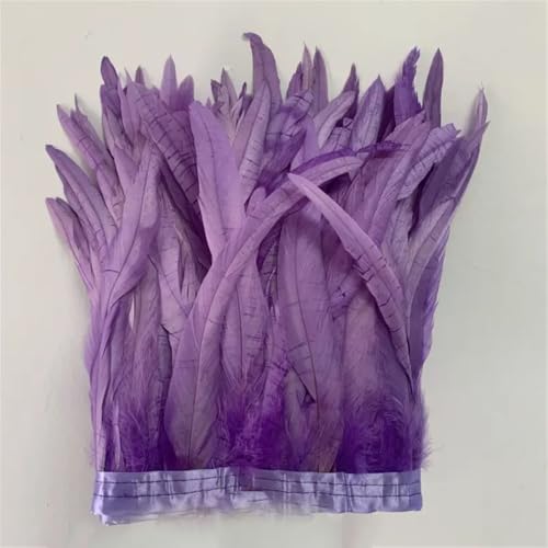 30–35 cm, Schwanzfedern, 10 m, Kleid, DIY-Zubehör für Bastelarbeiten, Band, 25–30 cm, Violett, 30–35 cm 30–35 cm, Schwanzfedern, 10 m, Kleid, DIY-Zubehör für Bastelarbeiten, Band, 25–30 cm, Violett, 30–35 cm von Generisch
