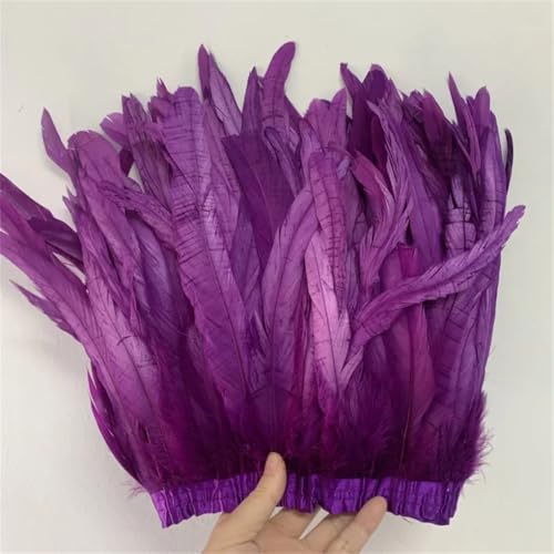 30–35 cm, Schwanzfedern, 10 m, Kleid, DIY-Zubehör für Bastelarbeiten, Band 25–30 cm, Lila, 25–30 cm 30–35 cm, Schwanzfedern, 10 m, Kleid, DIY-Zubehör für Bastelarbeiten, Band 25–30 cm, Lila, 25–30 cm von Generisch
