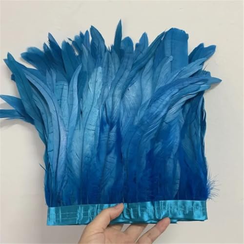 30–35 cm, Schwanzfedern, 10 m, Kleid, DIY-Zubehör für Bastelarbeiten, Band 25–30 cm, Seeblau, 25–30 cm 30–35 cm, Schwanzfedern, 10 m, Kleid, DIY-Zubehör für Bastelarbeiten, Band 25–30 cm, Seeblau, 25–30 cm von Generisch