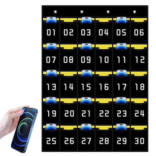 30 Hanging Mobiltelefonspeicher - Taschendiagramm nummerierter Organizer, Klassenzimmer -Mobiltelefonhalter | Klassenzimmer Wandspeicherbeutel, Speicher des Schulhandy -Taschenrechners für Taschenrech 30 Hanging Mobiltelefonspeicher - Taschendiagramm nummerierter Organizer, Klassenzimmer -Mobiltelefonhalter | Klassenzimmer Wandspeicherbeutel, Speicher des Schulhandy -Taschenrechners für Taschenrech von Generisch