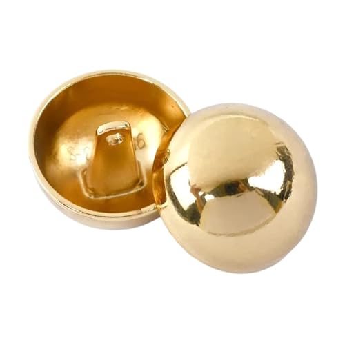 30 Stück Metallknopf-Sortiment, 10–25 mm, runde Pilzknöpfe für Jacken, Anzüge, Hemden, Mäntel, Nähen, Bastelzubehör(A-Light Gold,10mm) von Generisch
