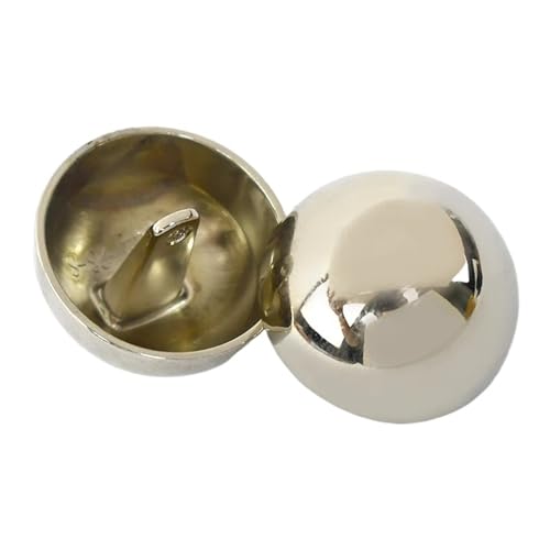 30 Stück Metallknopf-Sortiment, 10–25 mm, runde Pilzknöpfe für Jacken, Anzüge, Hemden, Mäntel, Nähen, Bastelzubehör(A-Silver,10mm) von Generisch