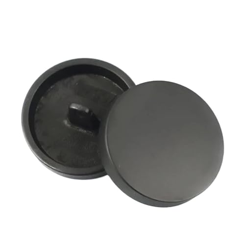 30 Stück Metallknopf-Sortiment, 10–25 mm, runde Pilzknöpfe für Jacken, Anzüge, Hemden, Mäntel, Nähen, Bastelzubehör(B-Matte Black,10mm) von Generisch