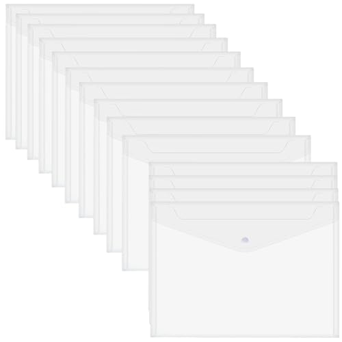 30-teiliges Set aus wasserdichten Ordnungsmappen mit transparentem Design, Dokumententaschen zum Organisieren von Papieren und Karten von Generisch