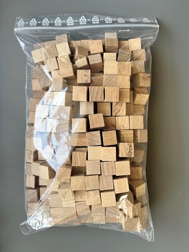 300 Stück Kleine Premium Holzwürfel 10mm Natur Buchenholz I Unbehandelte Naturbelassene Blanko Holzklötze I Holzblöcke Bauklötze zum Basteln, Stempel, Bausteine, Spielsteine, Bastelmaterial von Generisch
