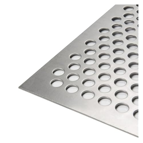 304 Edelstahl-Lochplatte, 0,8 mm dick, Metallblech für Treppenhaus, Sicherheit, Garten, Haltezaun, 0,49 x 1 m, Schutzbarriere von Generisch