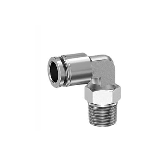 304 Edelstahl Pneumatische Schlauchverschraubung Schnellspanner Rohrverbinder für Luftschläuche - Kompatibel mit 1/8, 1/4, 3/8, 1/2 Zoll Größen 304 Edelstahl Pneumatische Schlauchverschraubung Schnellspanner Rohrverbinder für Luftschläuche - Kompatibel mit 1/8, 1/4, 3/8, 1/2 Zoll Größen von Generisch