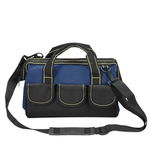 33 cm Hardware-Werkzeugset, robuste Aufbewahrungstasche mit mehreren Taschen, Oxford-Stoff 1680D mit wasserdichtem Kunststoff-Hartboden, breite Öffnung, robuste Elektrikertasche, mit verstellbarem von Generisch