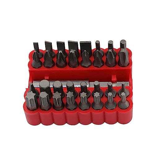 33-teiliges Schraubendreher-Bit-Set, 45 Stahlmaterial, Bit-Set mit langer magnetischer Verbindungsstange und 6,35 mm Schaftdurchmesser 33-teiliges Schraubendreher-Bit-Set, 45 Stahlmaterial, Bit-Set mit langer magnetischer Verbindungsstange und 6,35 mm Schaftdurchmesser von Generisch