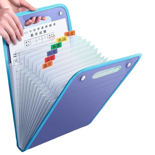 36x24cm Akkordeonn-Aktenordner - Tragbarer Dokumentenhalter Organizer Mit 13 Fächern | Aufbewahrung Von Quittungen Und Rechnungen Für Unterwegs, Besprechungsraum, Klassenzimmer, Verkaufstheke 36x24cm Akkordeonn-Aktenordner - Tragbarer Dokumentenhalter Organizer Mit 13 Fächern | Aufbewahrung Von Quittungen Und Rechnungen Für Unterwegs, Besprechungsraum, Klassenzimmer, Verkaufstheke von Generisch