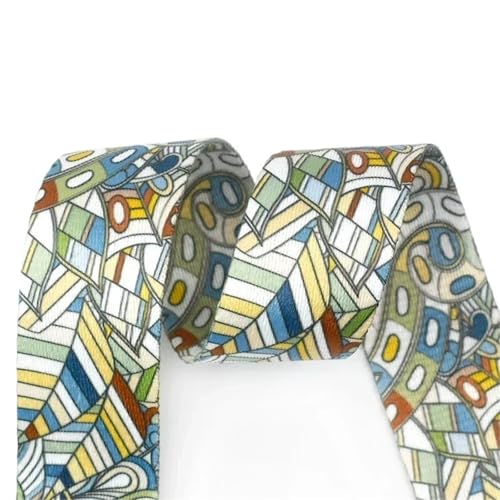 38 mm Nylonband mit Aufdruck, 1–5 Meter Länge, Taschengurte, Schlüsselbänder, Rucksackbesatz, Nähzubehör(Color E,4Meters) von Generisch