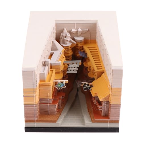 3D Alley Tischkalender mit Licht, 2026 Papierschnitzerei Abreißkalender Kunst Memo Pad Notizblock Geschenk Desktop Dekoration von Generisch