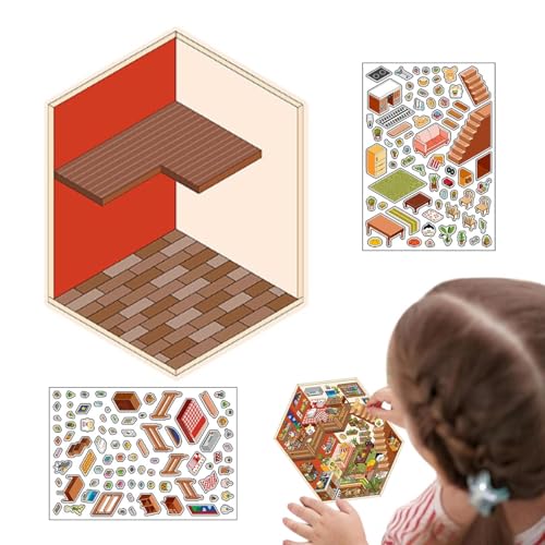 3D-Aufkleber-Szene, gestalten Sie Ihre eigene Raumszene, Planer-Dekoration für Erwachsene und Kinder, Osterkorbfüller, Partygeschenke von Generisch
