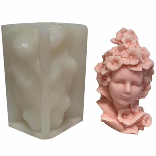 3D Blumenmädchen-Form - Silikonkerzenform, Harztonform | -Themen-Bäckereiwerkzeug zur Kuchendekoration, Aromaplastik, Kleber Tropfen Gießen, Handgefertigte Ornament Bastelbedarf, Porträt-Design 3D Blumenmädchen-Form - Silikonkerzenform, Harztonform | -Themen-Bäckereiwerkzeug zur Kuchendekoration, Aromaplastik, Kleber Tropfen Gießen, Handgefertigte Ornament Bastelbedarf, Porträt-Design von Generisch
