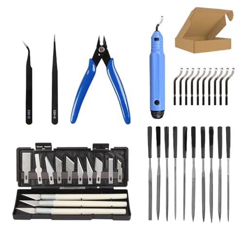 3D-Druck-Kit, 3D-Drucker-Tools | Professionelle Modellwerkzeuge | Tragbares 3D-Drucker-Set inklusive Pinzette, Entgratungswerkzeug, Zange zum Basteln, Schnitzen, Schablonenschneiden 3D-Druck-Kit, 3D-Drucker-Tools | Professionelle Modellwerkzeuge | Tragbares 3D-Drucker-Set inklusive Pinzette, Entgratungswerkzeug, Zange zum Basteln, Schnitzen, Schablonenschneiden von Generisch