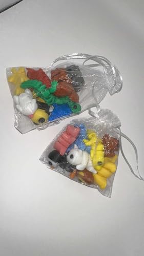 3D-Druck Überraschungsfiguren im Organzabeutel, 7 oder 10 Stück, Handgefertigt, Sammelbar und Beweglich von Generisch