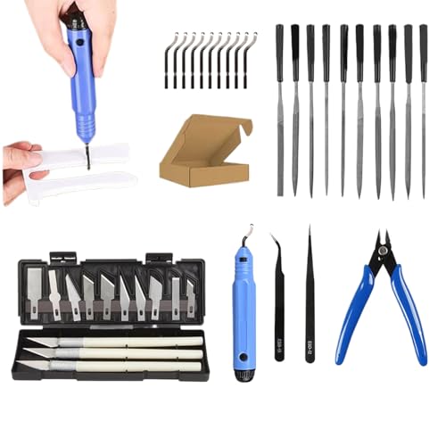 3D-Drucker-Kit, 3D-Druck-Tool-Kit - Professionelles 3D-Druckzubehör-Set mit 38 Stück-Tragbares 3D-Drucker-Set inklusive Pinzette, Entgratungswerkzeug, Zange zum Basteln, Schnitzen, Schablonenschneid 3D-Drucker-Kit, 3D-Druck-Tool-Kit - Professionelles 3D-Druckzubehör-Set mit 38 Stück-Tragbares 3D-Drucker-Set inklusive Pinzette, Entgratungswerkzeug, Zange zum Basteln, Schnitzen, Schablonenschneid von Generisch