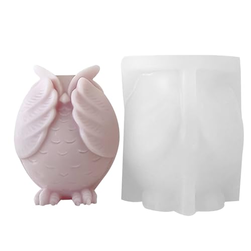 3D-Eulen-Silikonform, Eulen-Harzform | Flexible Silikonform Seifenform | Kerzenform, antihaftbeschichtete Gießform aus Kunstharz zum Basteln von Seifenkerzen in Eulenform 3D-Eulen-Silikonform, Eulen-Harzform | Flexible Silikonform Seifenform | Kerzenform, antihaftbeschichtete Gießform aus Kunstharz zum Basteln von Seifenkerzen in Eulenform von Generisch